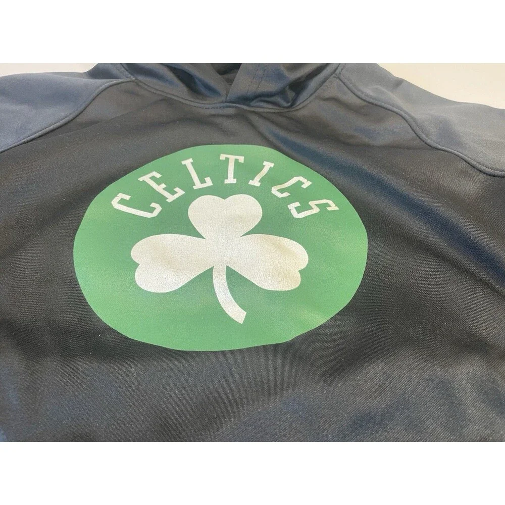 Boston Celtics Hoodie Youth Medium Black NBA Merchandise